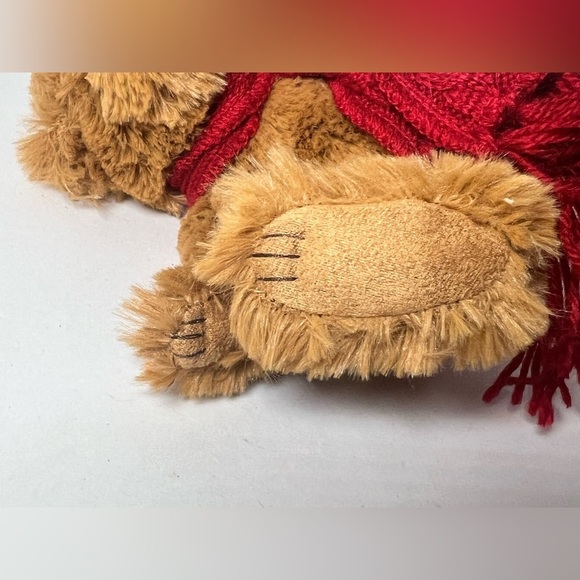 Bath & Body Works BBW Plush 5 1/2” Tan Brown Bear Red Scarf Stuffed Animal - Picture 10 of 13